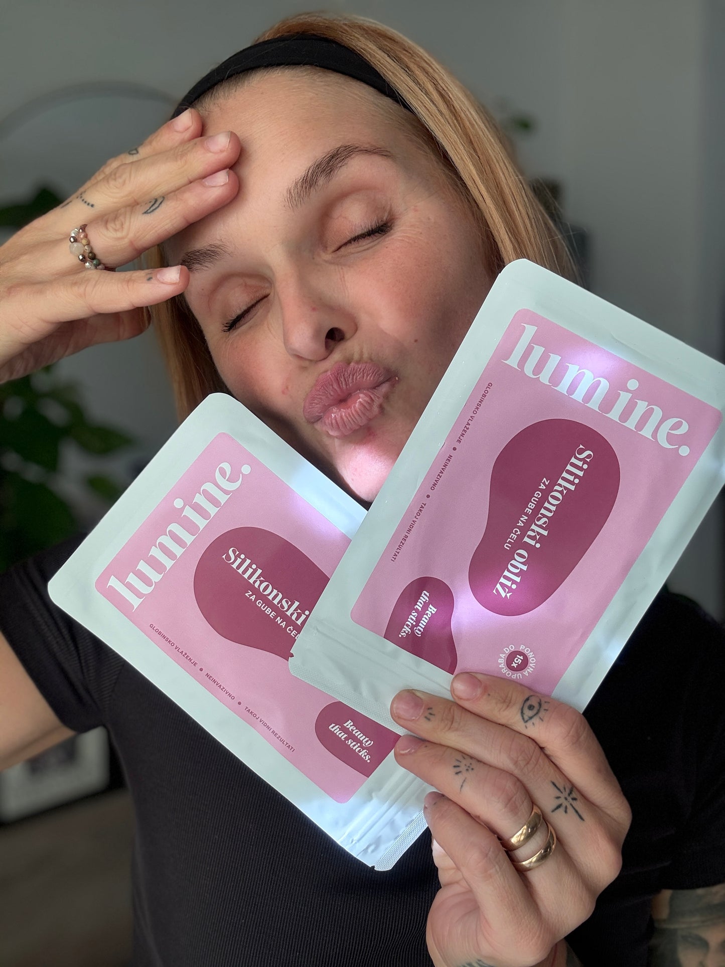 Silikonski obliž za gube na čelu